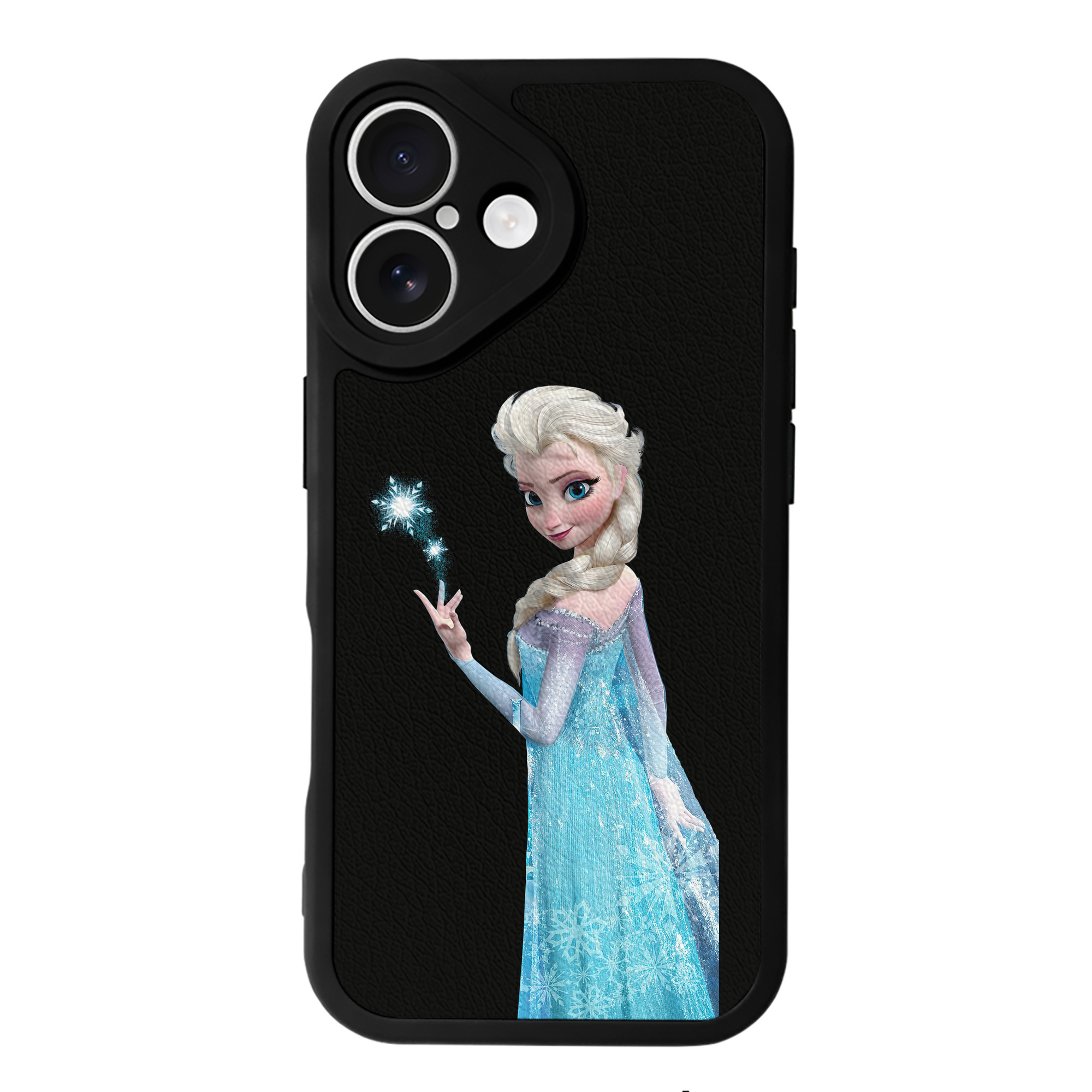 （画像用） アナと雪の女王 アンナ エルサ Frozen Anna Elsa 【iPhone 16シリーズ対応】シリコンスマホケース（レザー調） 材質：シリコン